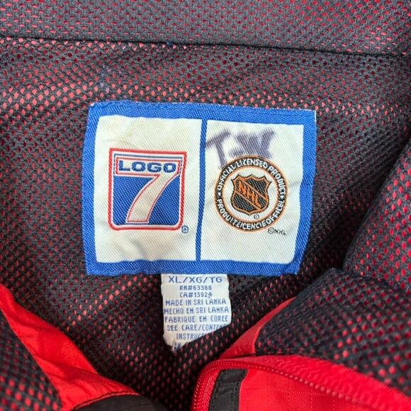 Detroit Red Wings Vintage 90s Logo 7 Jacket Men’s Size XL Red - Picture 9 of 9